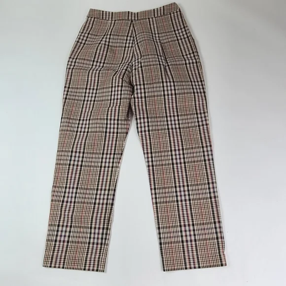 ISA ARFEN Plaid Classic Ankle Crop Pants - 12 - Picture 5 of 7